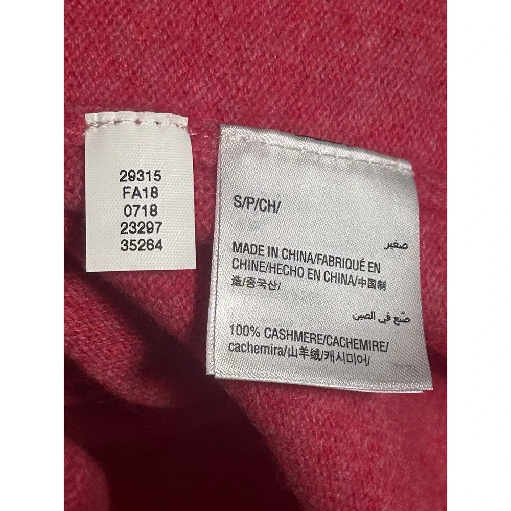 Club Room Luxury Mens Pink 100% Cashmere V-Neck Pullover Sweater Size Small